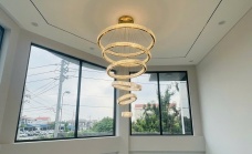 lắp đèn cho khách sạn tại bến cam phước thiền