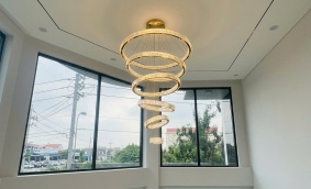 lắp đèn cho khách sạn tại bến cam phước thiền