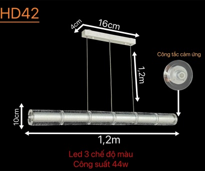 ĐÈN THẢ TRẦN LED NGHỆ THUẬT THD42 - SANG TRỌNG VÀ ĐẲNG CẤP