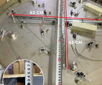 Đèn Thả Thông Tầng Cao Cấp THD2351T21 – Đèn Chùm Pha Lê Hình Chữ C Hiện Đại Sang Trọng Cho Sảnh Giếng Trời Cầu Thang