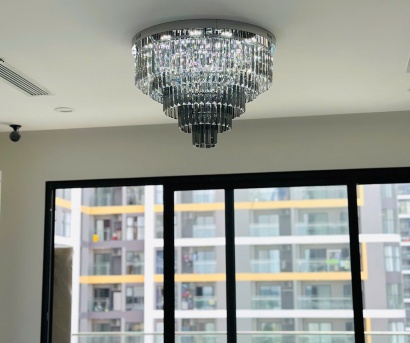 Đèn Pha Lê Ốp Trần Cao Cấp OTPL3509T600 (Ø600)