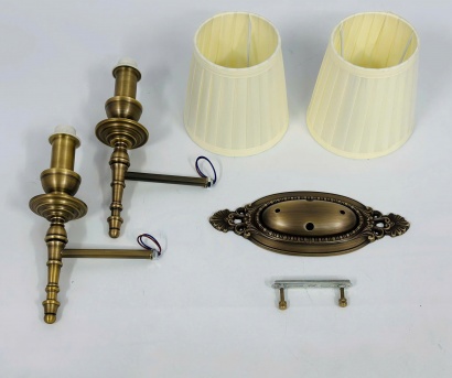 Đèn Vách Đôi Trang Trí Cao Cấp VDC05T2 - Thân Đồng Tân Cổ Điển Sang Trọng